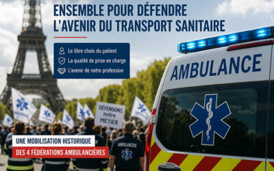 Une mobilisation historique des fédérations ambulancières pour défendre l’avenir de la profession